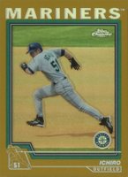 2004 Topps Chrome #10 Ichiro Suzuki Gold Refractor Baseball Card