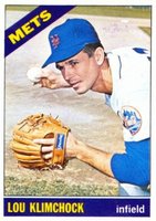 1966 Topps #589 Lou Klimchock Short Print Baseball Card