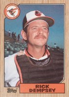1987 Topps #28 Rick Dempsey Baseball Card