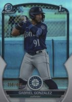 2023 Bowman Chrome Prospects #BCP133 Gabriel Gonzalez Refractor Baseball Card