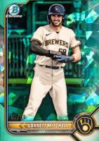 2022 Bowman Chrome Sapphire Edition Prospects #BCP167 Garrett Mitchell Aqua Baseball Card