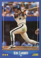 1988 Score #164 Ken Caminiti Baseball Card