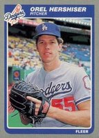 1985 Fleer #371 Orel Hershiser Baseball Card