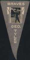 1916 Ferguson Bakery Felt Pennant # George Tyler Baseball Card
