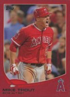 2013 Topps #338 Mike Trout Target Red Border Baseball Card