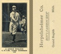 1916 Herpolsheimer Co. #192 J. Owen Wilson Baseball Card