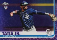 2019 Topps Chrome #203 Fernando Tatis Jr. Purple Refractor Baseball Card