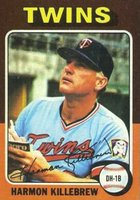 1975 Topps Mini #640 Harmon Killebrew Baseball Card