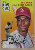 2023 Topps Chrome Platinum Anniversary #471 Lou Brock Rose Gold Refractor Baseball Card