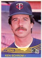 1984 Donruss #72 Ken Schrom Baseball Card