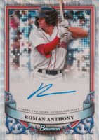 2024 Bowman Sterling Prospect Autographs #PARA Roman Anthony Wave Refractor Baseball Card