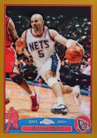 2003 Topps Chrome #5 Jason Kidd Gold Refractor Basketball Card