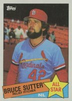 1985 Topps #722 Bruce Sutter Baseball Card