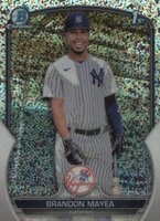 2023 Bowman Chrome Prospects #BCP188 Brandon Mayea Speckle Refractor Baseball Card