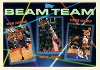 1992 Topps Beam Team #3 Dennis Rodman/Kevin Johnson/Michael Jordan Basketball Card
