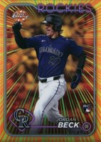 2024 Topps Chrome Radiating Rookies #RR29 Jordan Beck Update Baseball Card