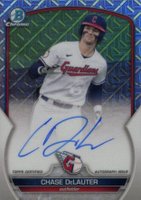 2023 Bowman Mega Box Chrome Prospect Autographs #CD Chase Delauter Baseball Card