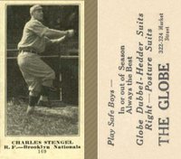 1916 The Globe Clothing #169 Charles Stengel Baseball Card