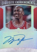 2005 Upper Deck Exquisite Collection Exquisite Enshrinements #EE-MJ Michael Jordan Autograph Basketball Card