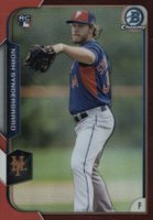 2015 Bowman Chrome #192 Noah Syndergaard Red Refractor Baseball Card