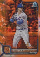 2022 Bowman Chrome Sapphire Edition #11 Pete Alonso Orange Baseball Card