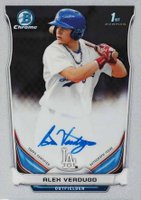 2014 Bowman Chrome Draft Pick Autograph #AV  Alex Verdugo Baseball Card