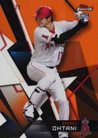 2018 Finest  #100 Shohei Ohtani Orange Refractor Baseball Card