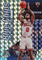 2019 Panini Mosaic Blue Chips #6 Coby White Mosaic Basketball Card
