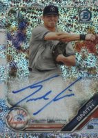 2019 Bowman Draft Chrome Draft Picks Autograph #CDAJS Josh Smith Sparkles Refractor Baseball Card