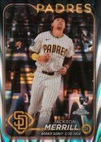 2024 Topps Chrome Update #USC57 Jackson Merrill Raywave Refractor Baseball Card