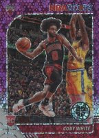 2019 Panini Hoops Premium Stock #204 Coby White Purple Disco Basketball Card