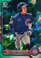 2022 Bowman Chrome Sapphire Edition Prospects #BCP198 Pete Crow-Armstrong Aqua Baseball Card
