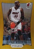 2012 Panini Prizm  #200 Alonzo Mourning Gold Prizm Basketball Card