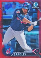 2016 Bowman Draft  #BDC172 Bobby Bradley Chrome-Red Refractor Baseball Card