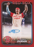 2024 Topps Update 2024 MLB All-Star Game Autographs #JD Jarren Duran Red Baseball Card