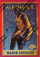 1995 Finest #252 Magic Johnson Refractor w/Coating Basketball Card