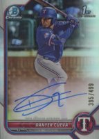 2022 Bowman Chrome Prospect Autographs #CPADCA Danyer Cueva Refractor Baseball Card