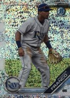 2019 Bowman Draft #BDC93 Wander Franco Chrome-Fielding-Sparkle Refractor Baseball Card