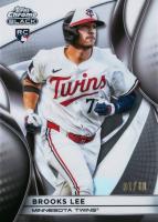 2025 Topps Chrome Black #41 Brooks Lee White Refractor Baseball Card