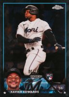 2023 Topps Chrome Update Sapphire Edition #296 Xavier Edwards Black Baseball Card