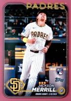 2024 Topps Update #US169 Jackson Merrill Mother's Day Hot Pink Baseball Card