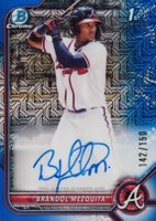 2022 Bowman Chrome Prospect Autographs #CPABMQ Brandol Mezquita Hta Choice Refractor Baseball Card