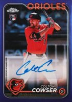 2024 Topps Chrome Update Chrome Baseball Update Series Autographs #ACCC Colton Cowser Purple Refractor Baseball Card