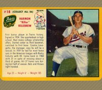 1961 Peters Meats Twins-Hand Cut #18 Harmon Killebrew Baseball Card