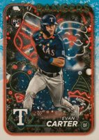 2024 Topps Holiday #H141 Evan Carter Variation Baseball Card