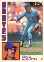 1984 Topps Tiffany #543 Craig McMurtry Baseball Card