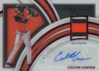 2022 Panini Immaculate Collection Clearly Immaculate Material Signatures #CIMSCO Colton Cowser Baseball Card