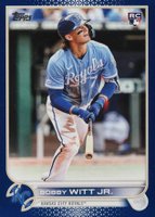 2022 Topps Update #US100 Bobby Witt Jr. Royal Blue Baseball Card