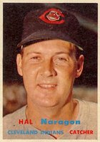 1957 Topps #347 Hal Naragon Baseball Card
