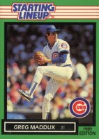 1989 Kenner Starting Lineup # Greg Maddux Baseball Card